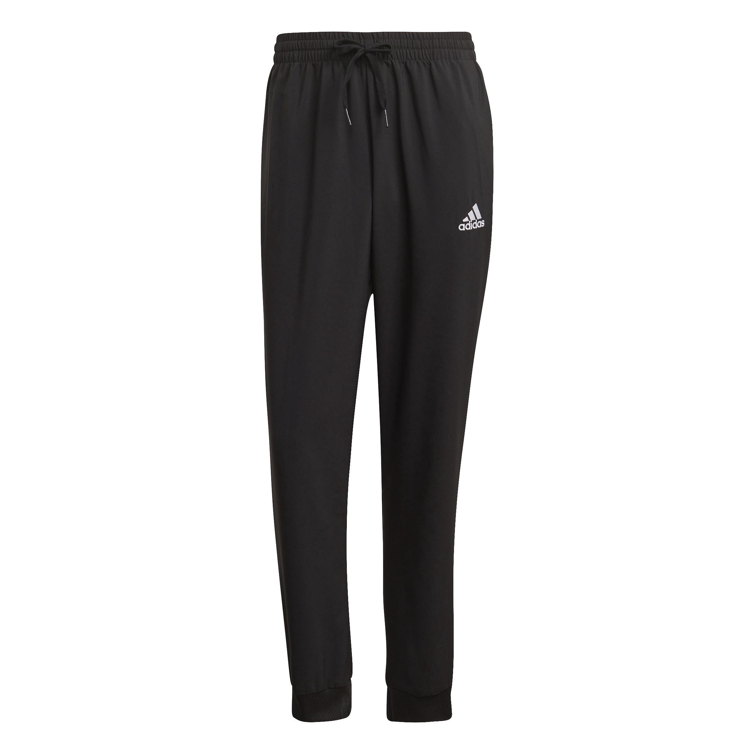 Aeroready Essentials Stanford Tapered Cuff Embroidered Small Logo Tracksuit Bottoms, Black, A901_ONE, large image number 0