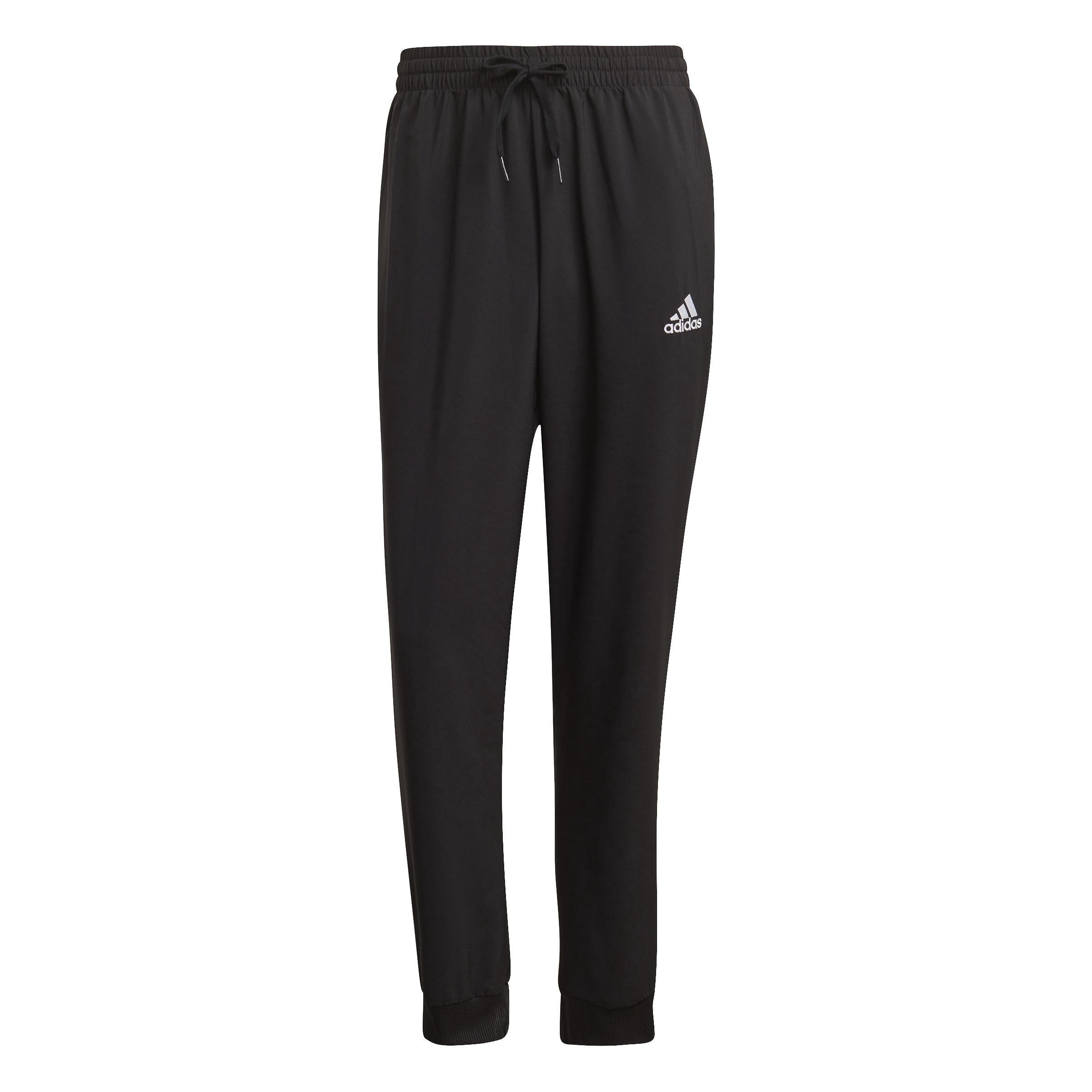 Aeroready Essentials Stanford Tapered Cuff Embroidered Small Logo Tracksuit Bottoms, Black, A901_ONE, large image number 1