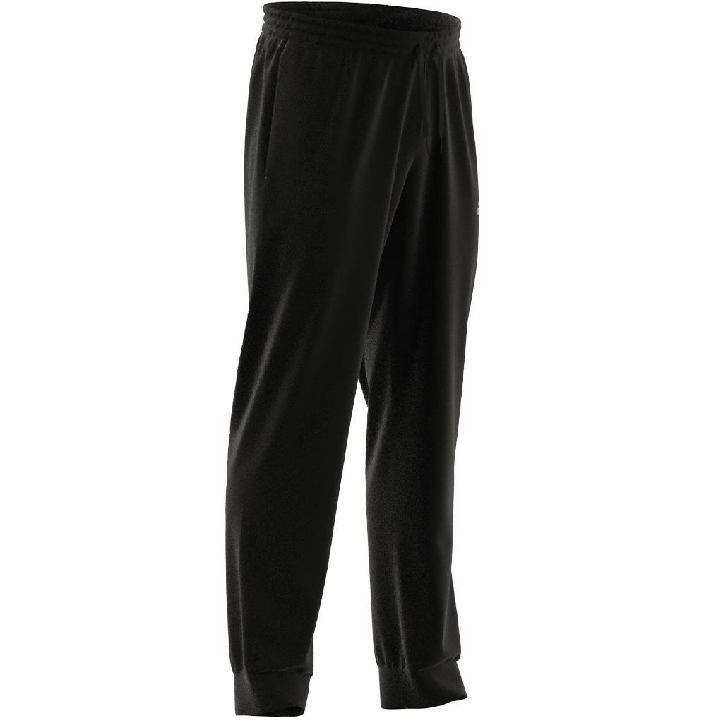 Aeroready Essentials Stanford Tapered Cuff Embroidered Small Logo Tracksuit Bottoms, Black, A901_ONE, large image number 3