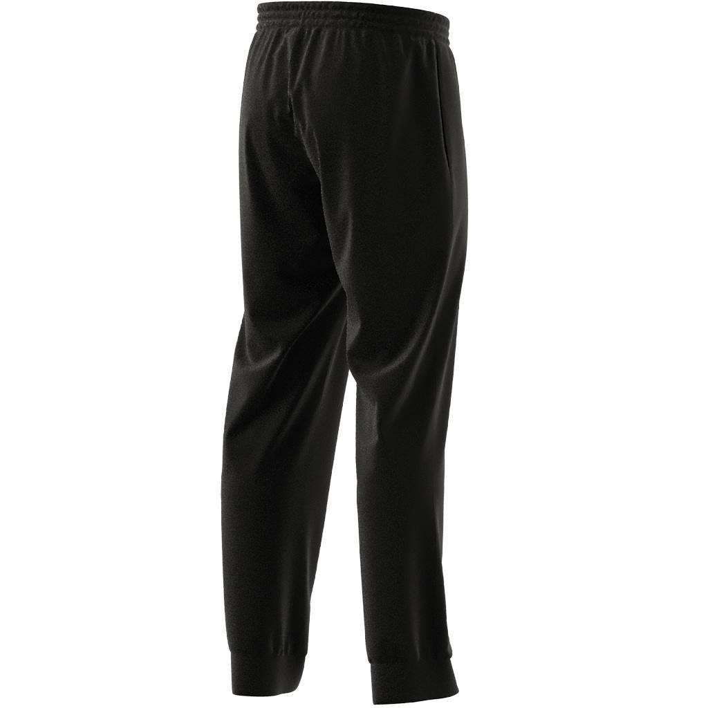 Aeroready Essentials Stanford Tapered Cuff Embroidered Small Logo Tracksuit Bottoms, Black, A901_ONE, large image number 5