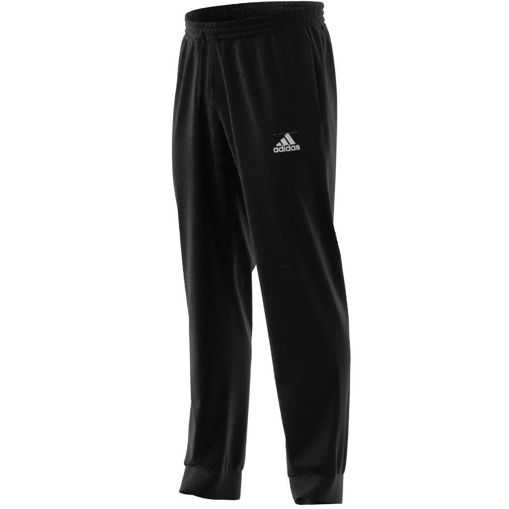 Aeroready Essentials Stanford Tapered Cuff Embroidered Small Logo Tracksuit Bottoms, Black, A901_ONE, large image number 7