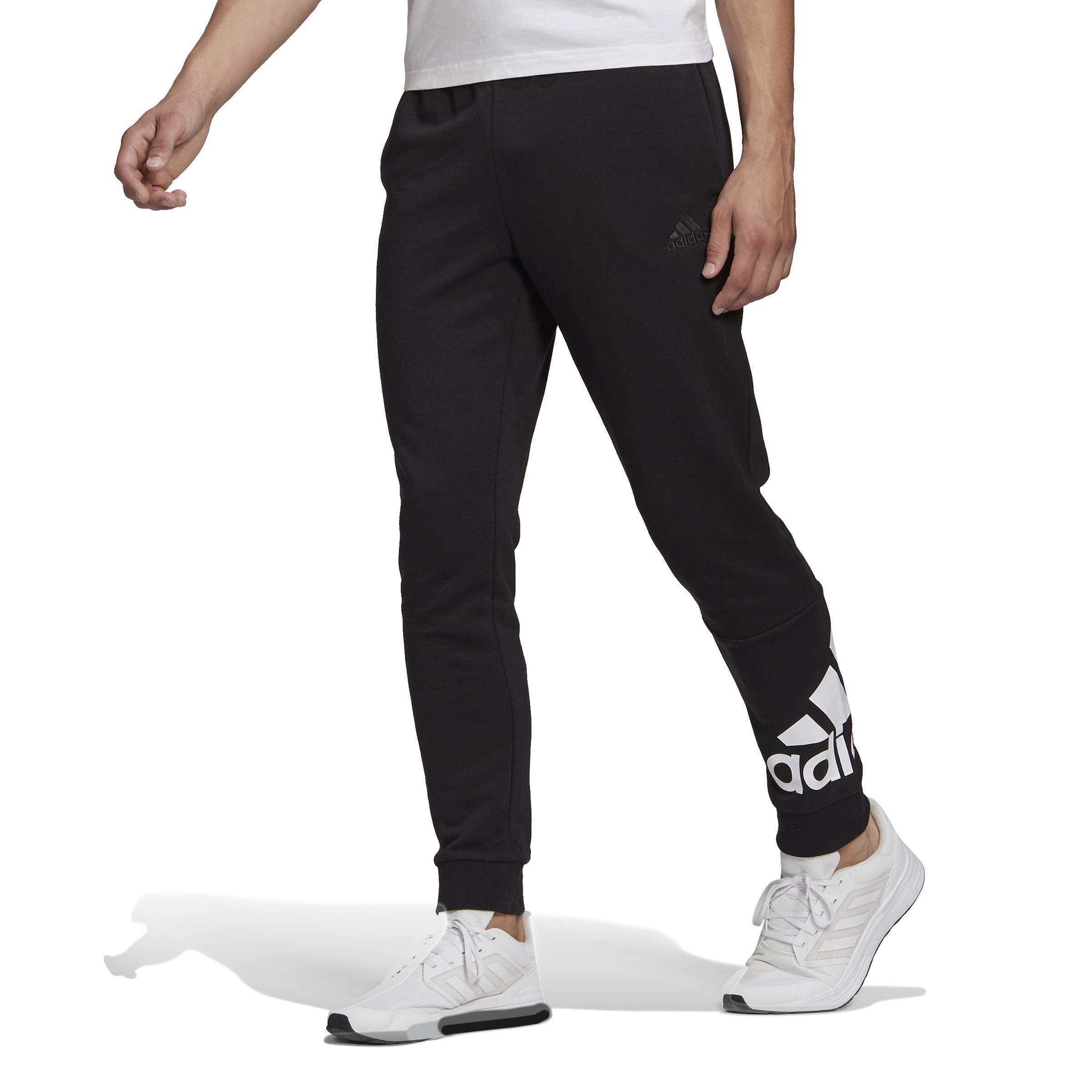 Essentials French Terry Tapered Cuff Logo Joggers, Black, A901_ONE, large image number 1