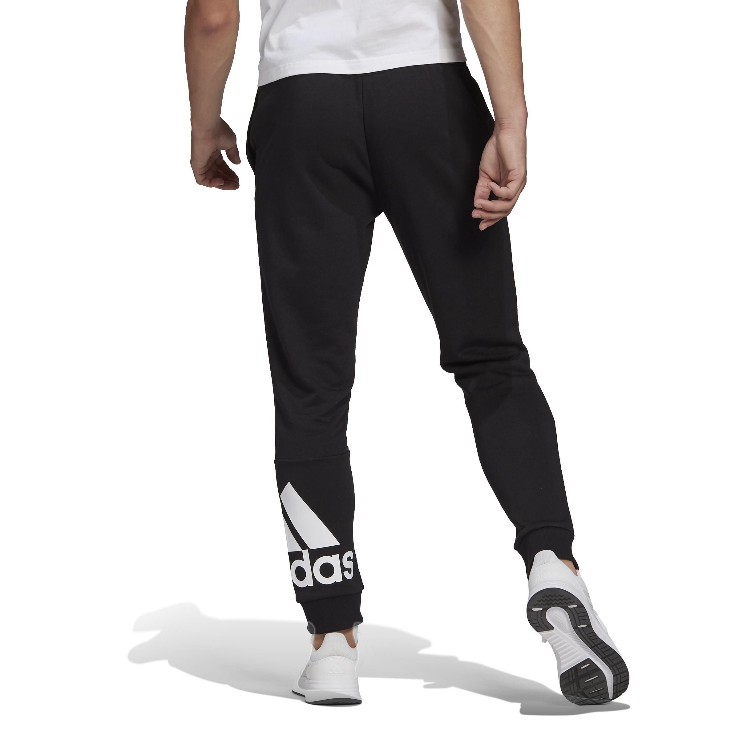 Essentials French Terry Tapered Cuff Logo Joggers, Black, A901_ONE, large image number 2