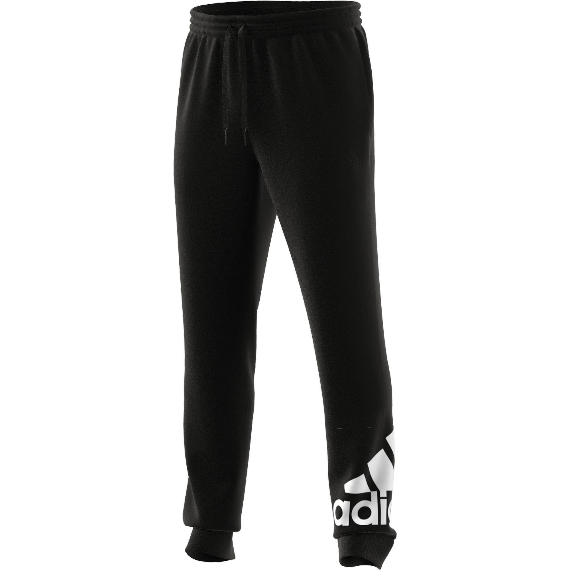 Essentials French Terry Tapered Cuff Logo Joggers, Black, A901_ONE, large image number 6