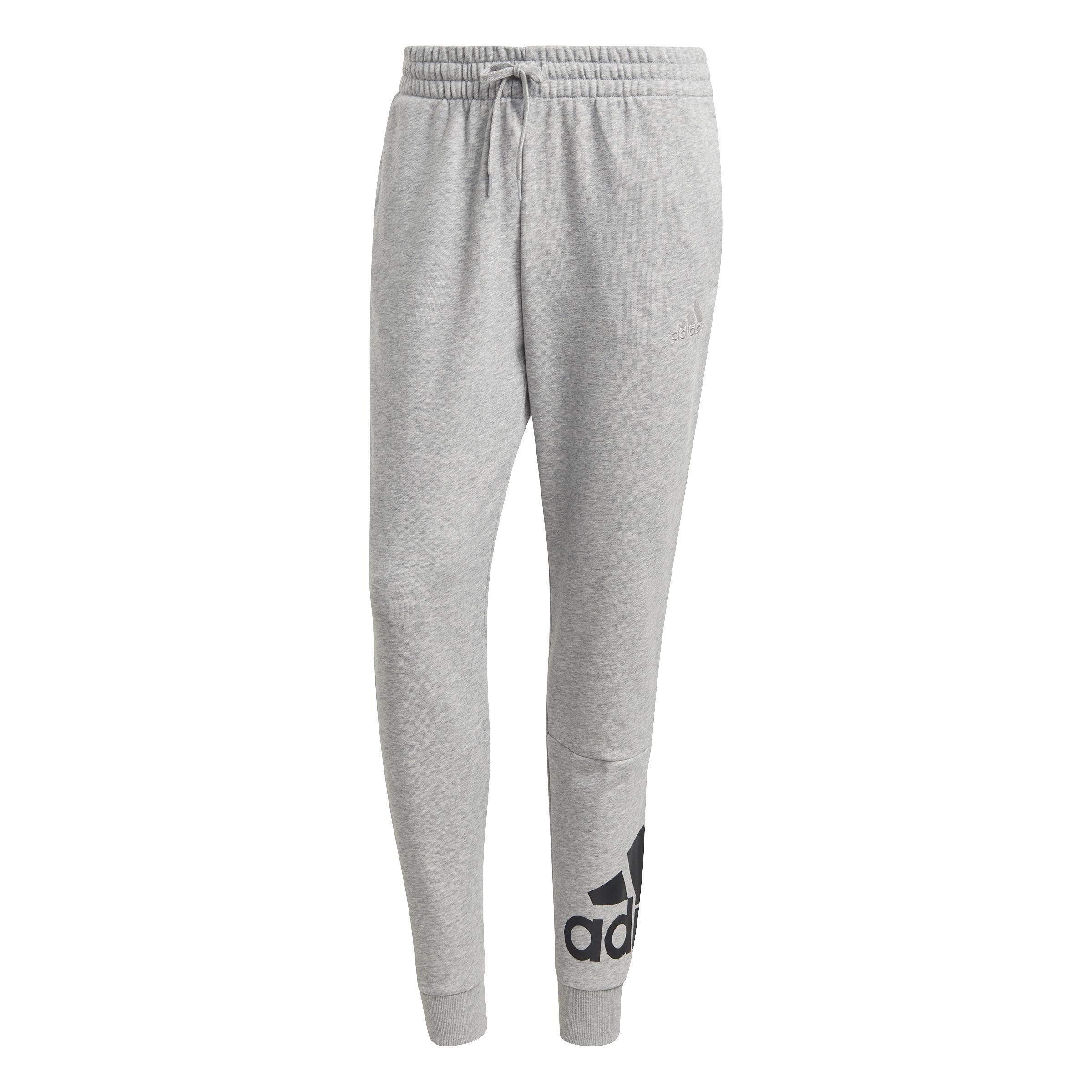 Men Essentials French Terry Tapered Cuff Logo Joggers, Grey, A901_ONE, large image number 0