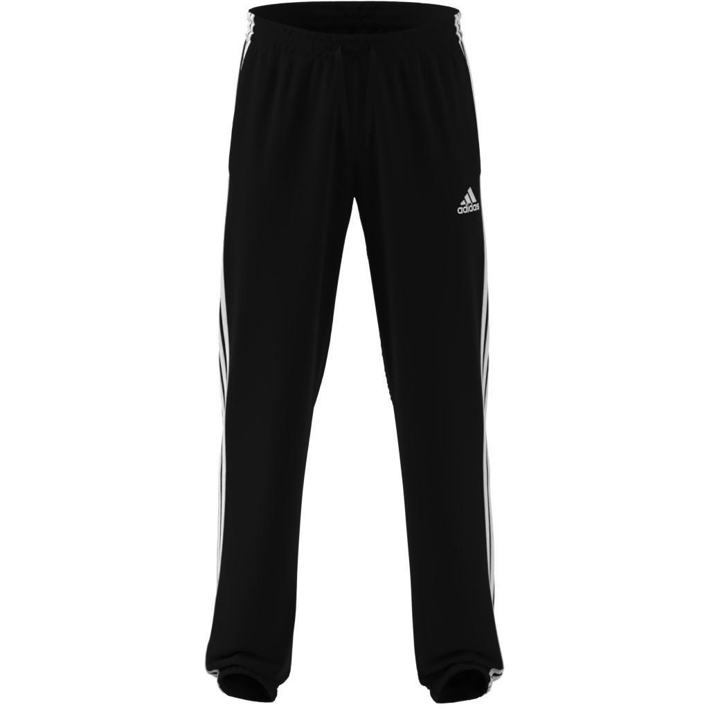 AEROREADY Essentials Elastic Cuff 3-Stripes Tracksuit Bottoms, Black, A901_ONE, large image number 2