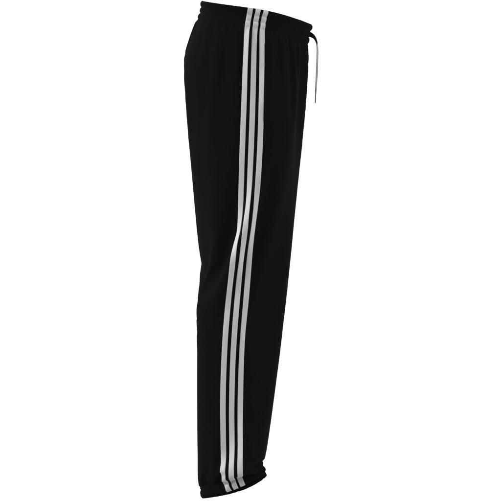 AEROREADY Essentials Elastic Cuff 3-Stripes Tracksuit Bottoms, Black, A901_ONE, large image number 3