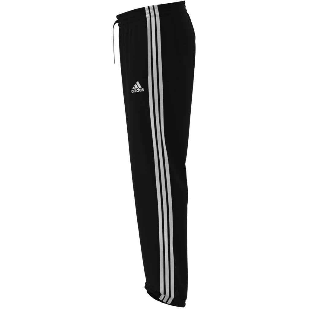 AEROREADY Essentials Elastic Cuff 3-Stripes Tracksuit Bottoms, Black, A901_ONE, large image number 6