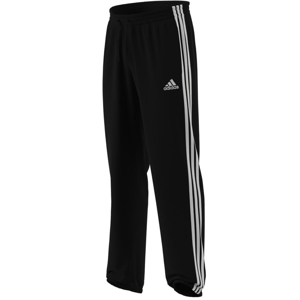 AEROREADY Essentials Elastic Cuff 3-Stripes Tracksuit Bottoms, Black, A901_ONE, large image number 8