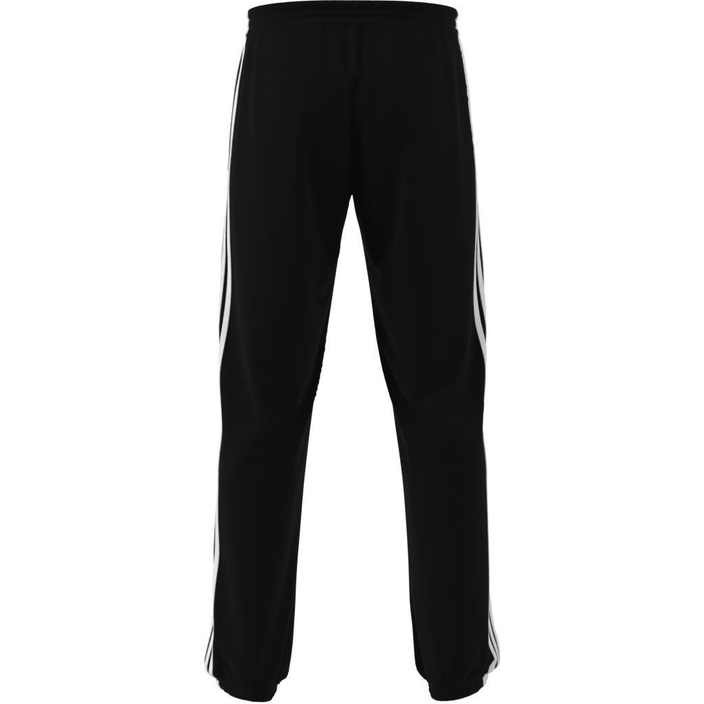 AEROREADY Essentials Elastic Cuff 3-Stripes Tracksuit Bottoms, Black, A901_ONE, large image number 9