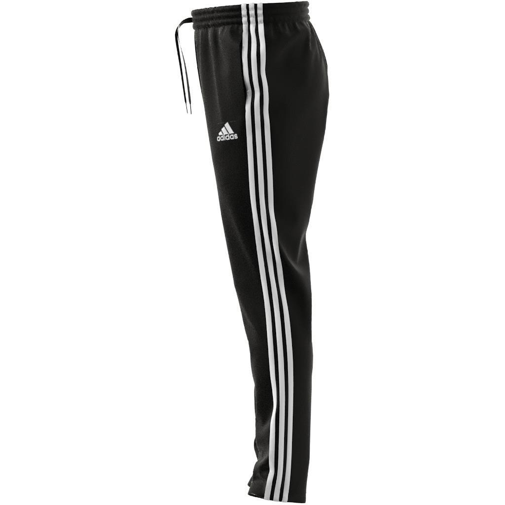 Essentials Single Jersey Tapered Open Hem 3-Stripes Joggers, Black, , large image number 7