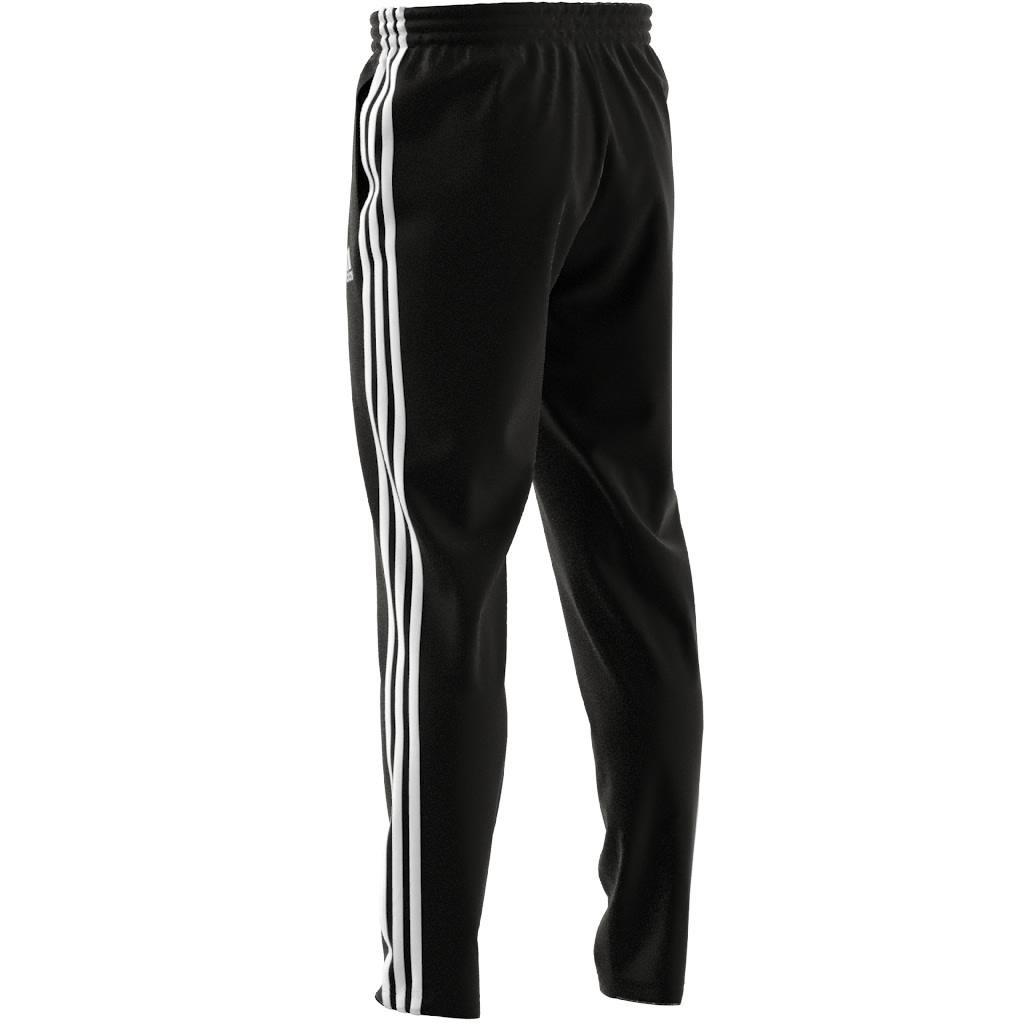 Essentials Single Jersey Tapered Open Hem 3-Stripes Joggers, Black, , large image number 9