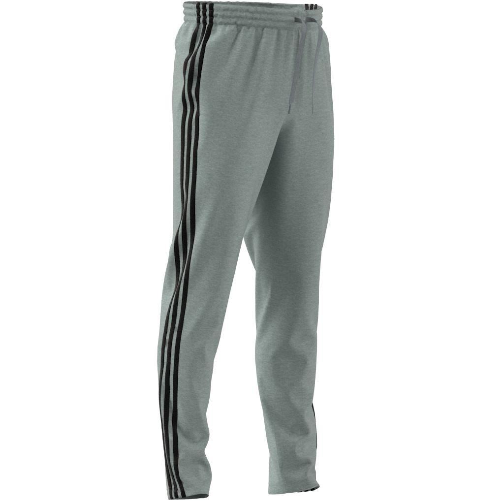 Essentials Single Jersey Tapered Open Hem 3-Stripes Joggers, Grey, A901_ONE, medium