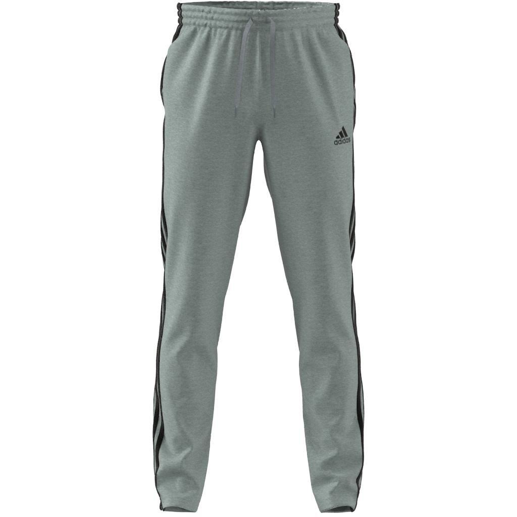 Men Essentials Single Jersey Tapered Open Hem 3-Stripes Joggers, Grey, A901_ONE, large image number 6