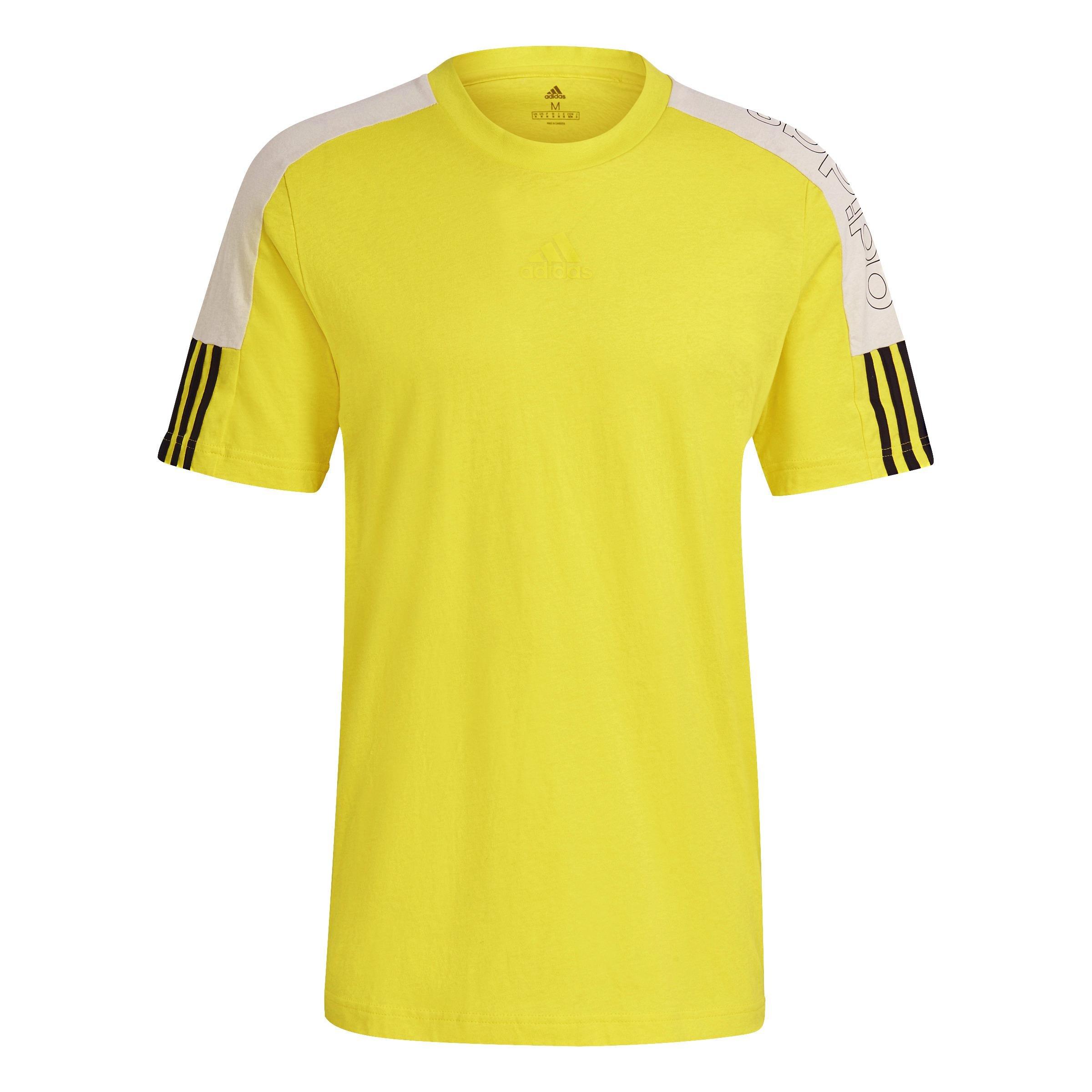 Essentials Logo Colorblock T-Shirt, Yellow, A901_ONE, large image number 0