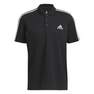 Men Aeroready Essentials Pique Embroidered Polo Shirt, Black, A901_ONE, thumbnail image number 1