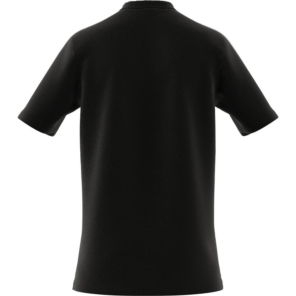 Aeroready Essentials Piquee Embroidered Small Logo 3-Stripes Polo Shirt, Black, , large image number 5