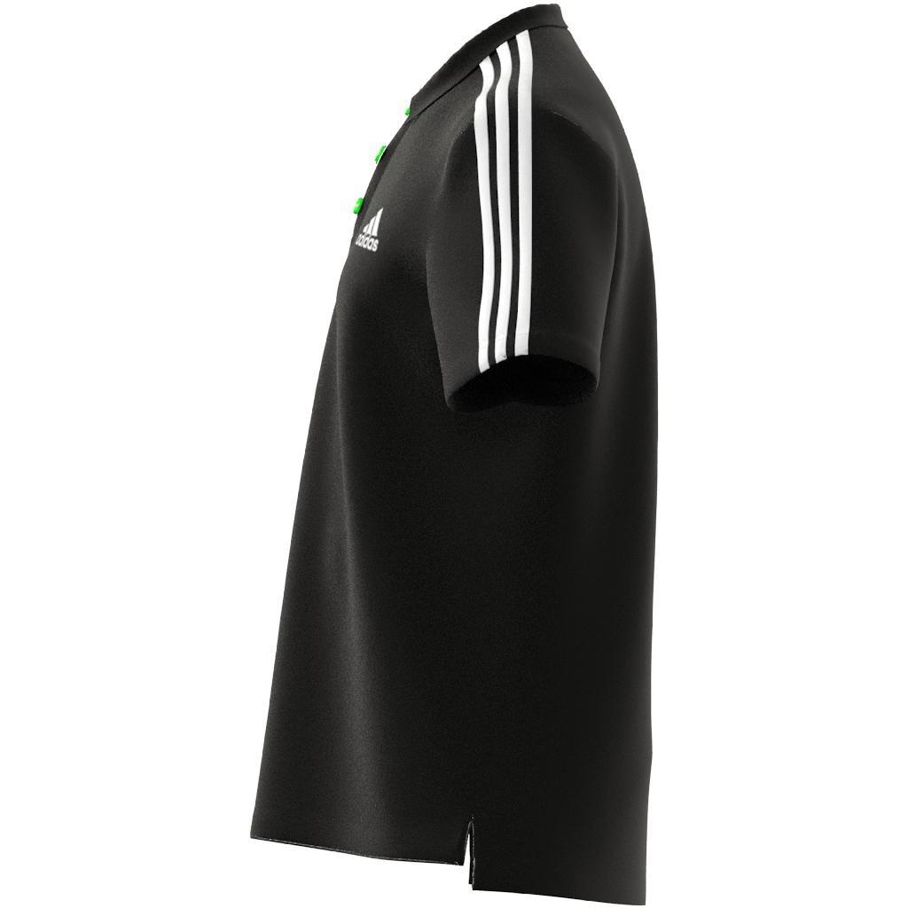 Aeroready Essentials Piquee Embroidered Small Logo 3-Stripes Polo Shirt, Black, A901_ONE, large image number 6