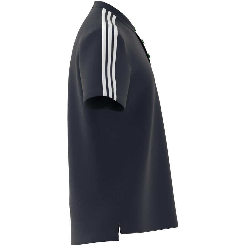 AEROREADY Essentials Piqu&eacute; Embroidered Small Logo 3-Stripes Polo Shirt, Blue, A901_ONE, large image number 2