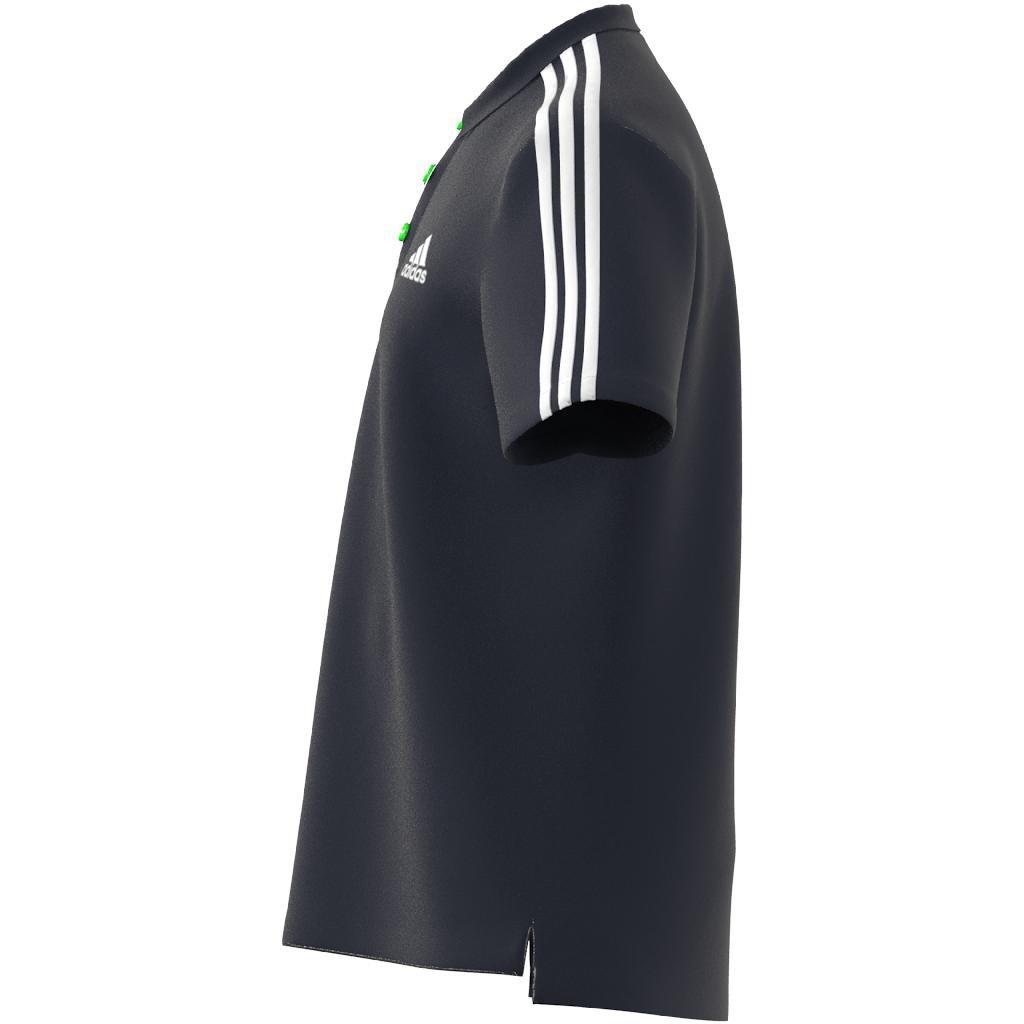 AEROREADY Essentials Piqu&eacute; Embroidered Small Logo 3-Stripes Polo Shirt, Blue, A901_ONE, large image number 3