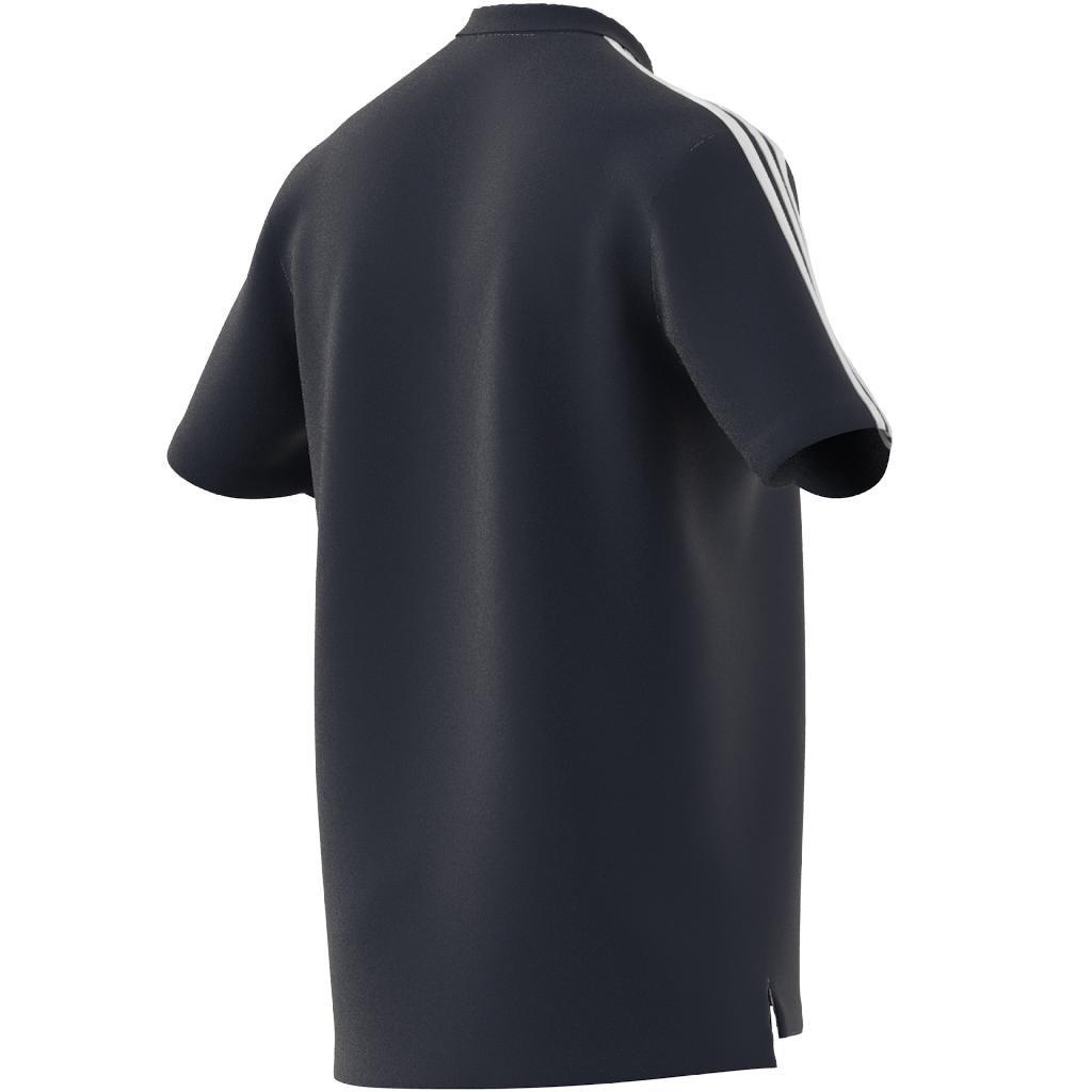 AEROREADY Essentials Piqu&eacute; Embroidered Small Logo 3-Stripes Polo Shirt, Blue, A901_ONE, large image number 6