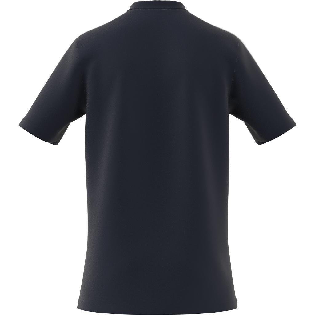 AEROREADY Essentials Piqu&eacute; Embroidered Small Logo 3-Stripes Polo Shirt, Blue, A901_ONE, large image number 8