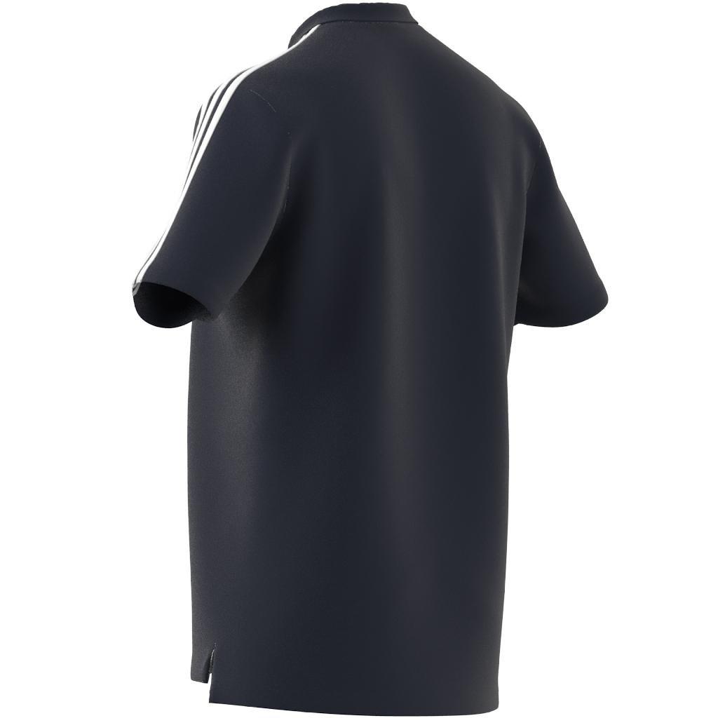 AEROREADY Essentials Piqué Embroidered Small Logo 3-Stripes Polo Shirt, Blue, , large image number 9