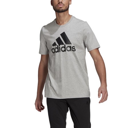 Men Essentials Big Logo T-Shirt, Grey, A901_ONE, large image number 1