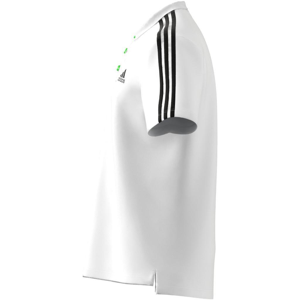 Aeroready Essentials Piquee Embroidered Small Logo 3-Stripes Polo Shirt, White, , large image number 5