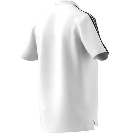 Men Aeroready Essentials Pique Embroidered Polo Shirt, White, A901_ONE, large image number 8