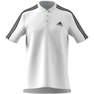 Men Aeroready Essentials Pique Embroidered Polo Shirt, White, A901_ONE, thumbnail image number 9