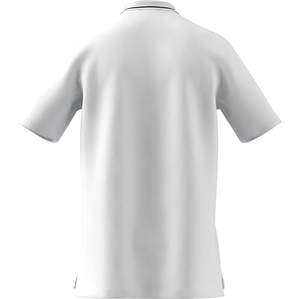 AEROREADY Essentials Piqu&eacute; Small Logo Polo Shirt, White, A901_ONE, large image number 2