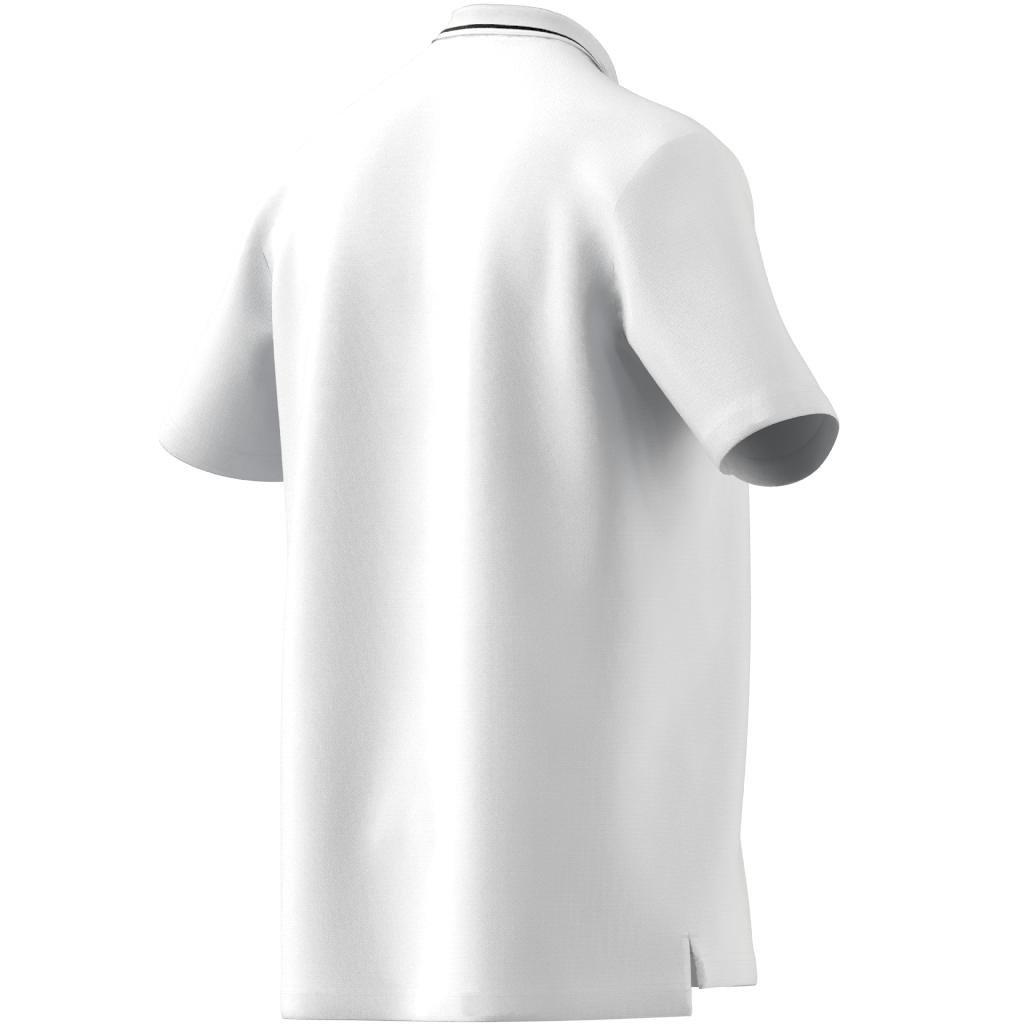 AEROREADY Essentials Piqu&eacute; Small Logo Polo Shirt, White, A901_ONE, large image number 5