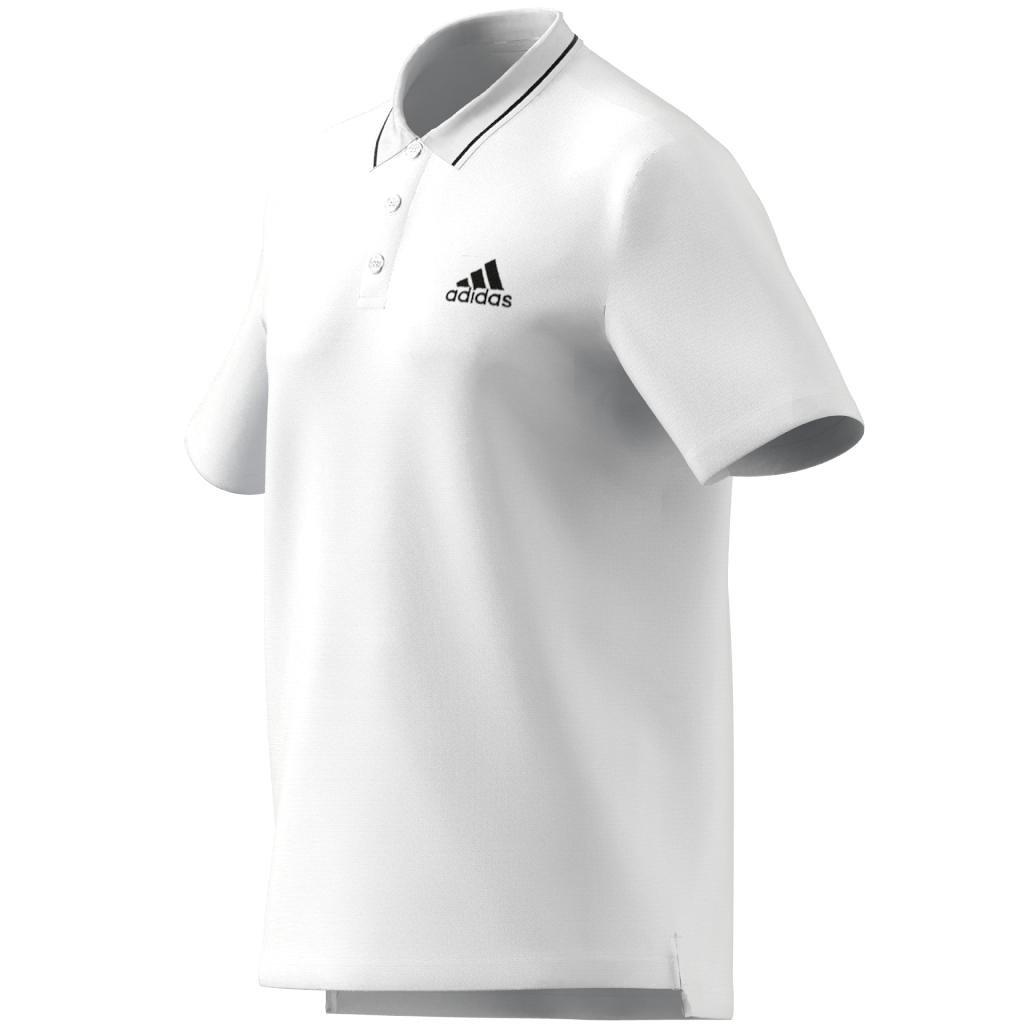 AEROREADY Essentials Piqu&eacute; Small Logo Polo Shirt, White, A901_ONE, large image number 6