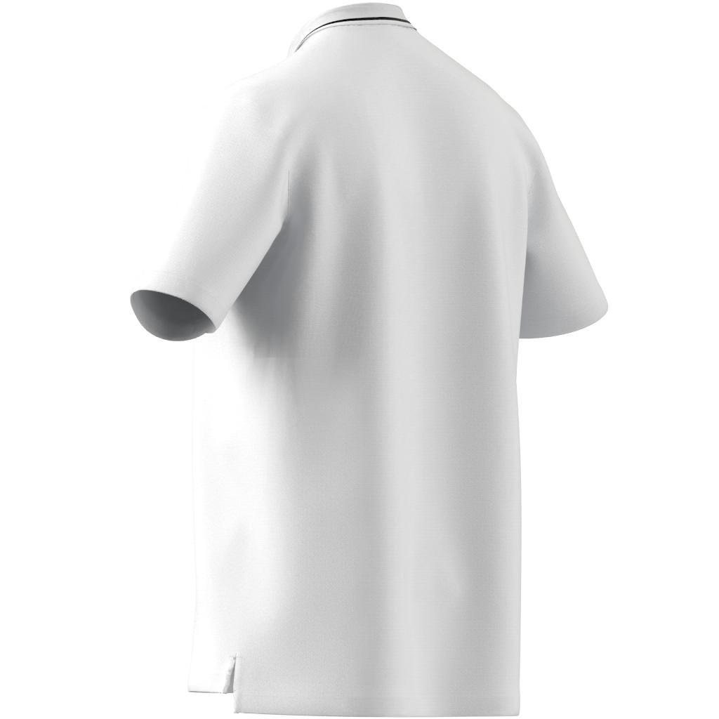 AEROREADY Essentials Piqu&eacute; Small Logo Polo Shirt, White, A901_ONE, large image number 7