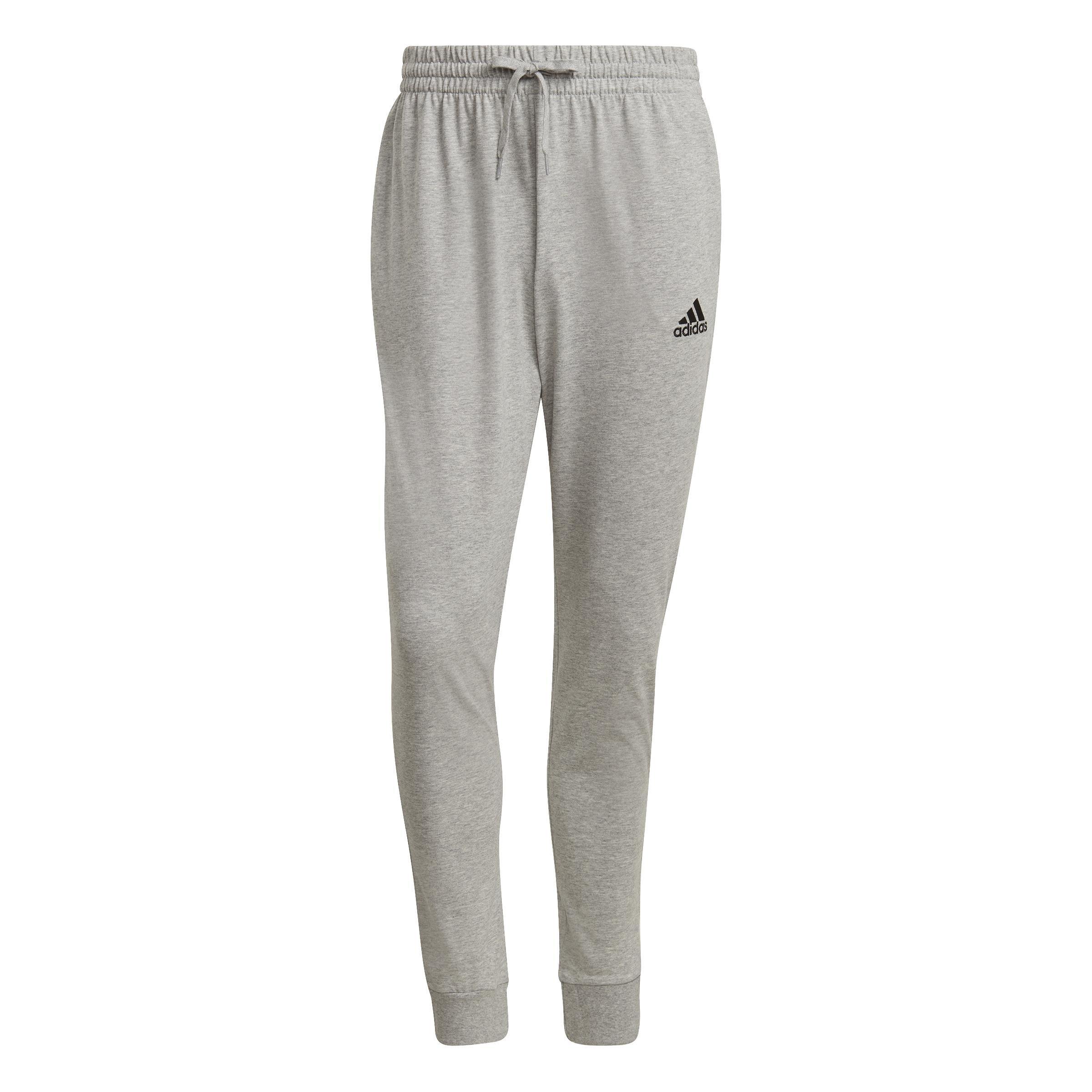 Essentials Single Jersey Tapered Cuff Joggers, Grey, A901_ONE, large image number 0