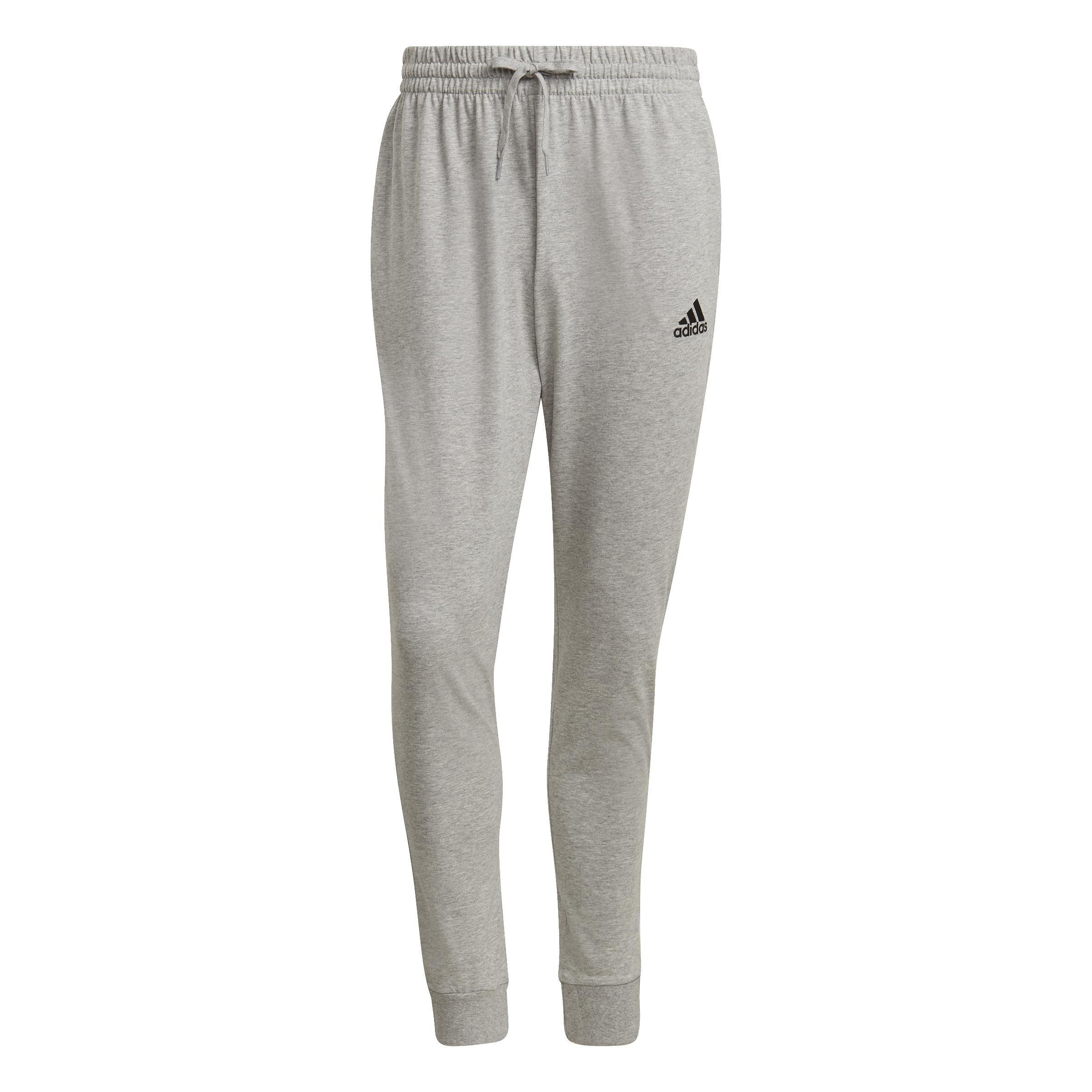 Essentials Single Jersey Tapered Cuff Joggers, Grey, A901_ONE, large image number 1