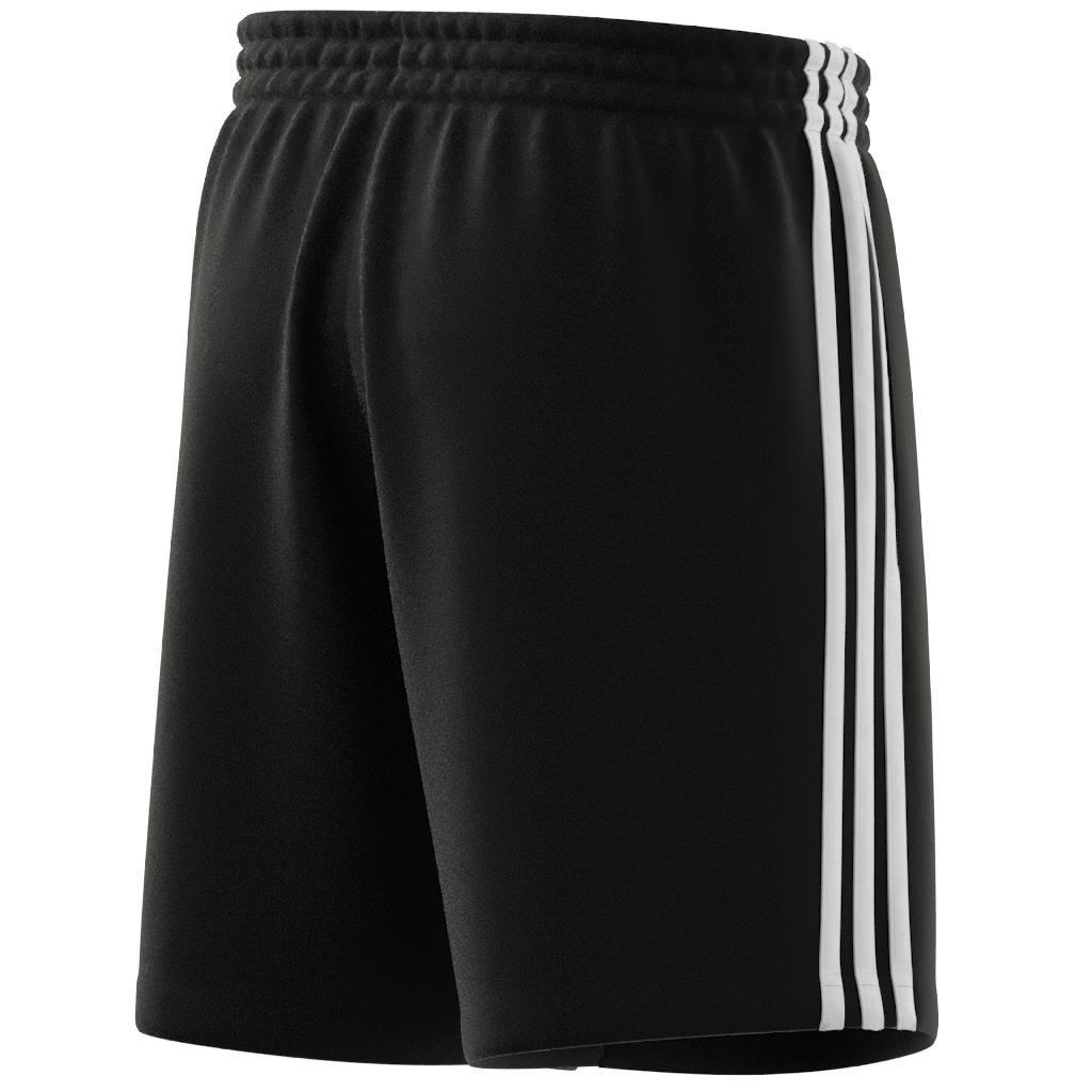 Essentials French Terry 3-Stripes Shorts, Black, A901_ONE, large image number 6