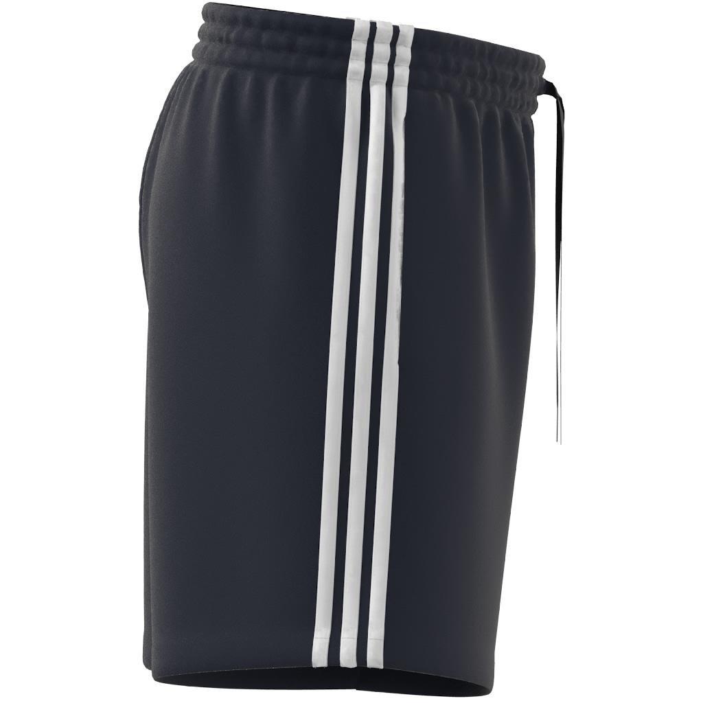 Men Essentials French Terry 3-Stripes Shorts, Blue, A901_ONE, large image number 2