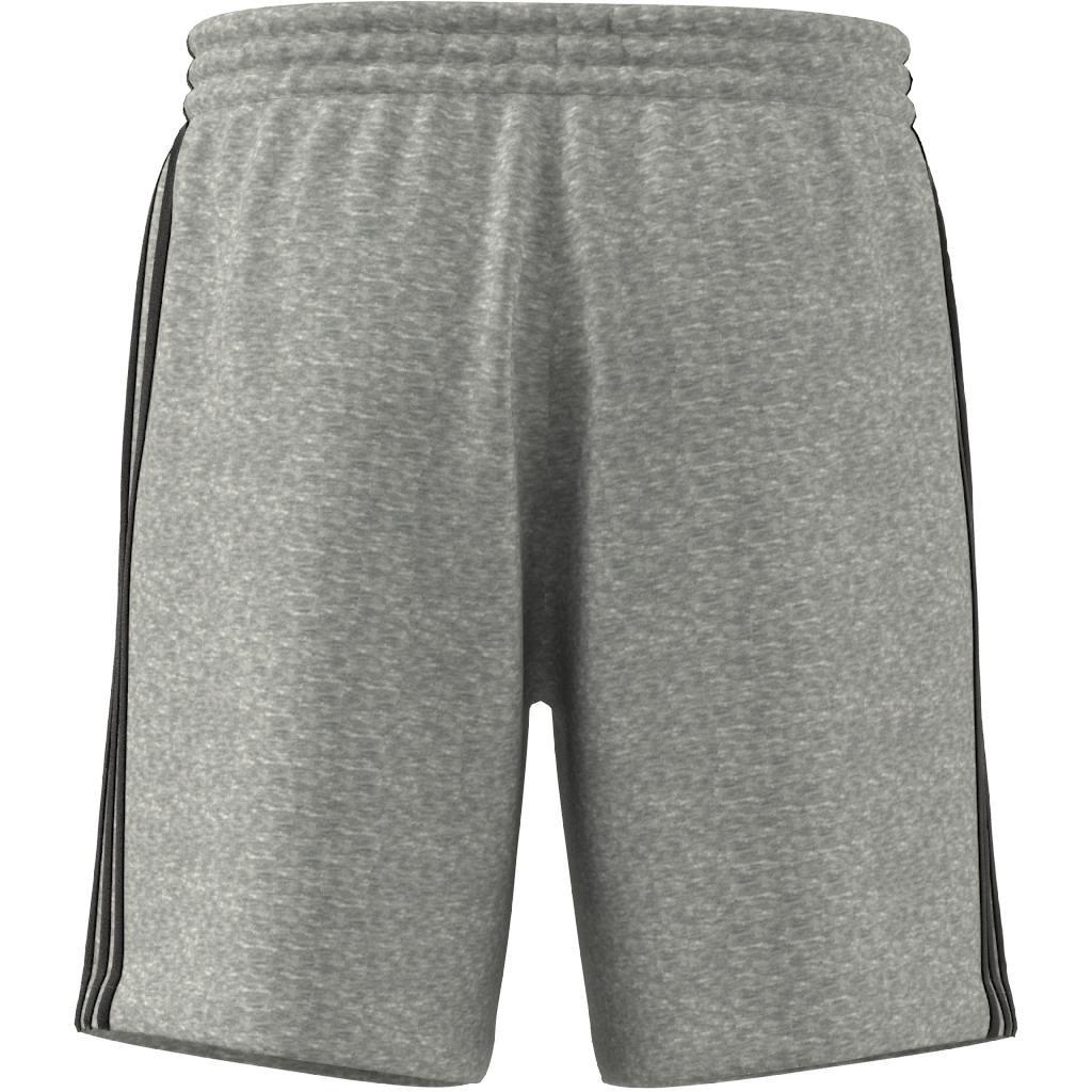 Essentials French Terry 3-Stripes Shorts, Grey, A901_ONE, large image number 1