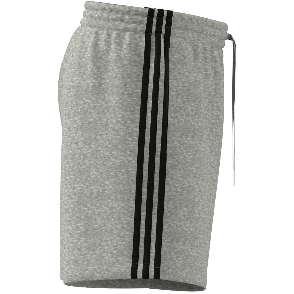 Essentials French Terry 3-Stripes Shorts, Grey, A901_ONE, large image number 5