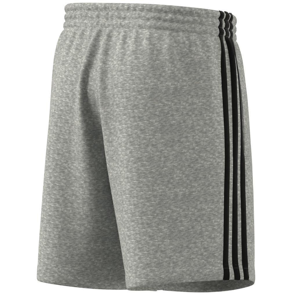 Essentials French Terry 3-Stripes Shorts, Grey, A901_ONE, large image number 6