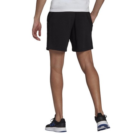Men Essentials French Terry Small Logo Shorts, Black, A901_ONE, large image number 2