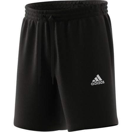 Men Essentials French Terry Small Logo Shorts, Black, A901_ONE, large image number 6