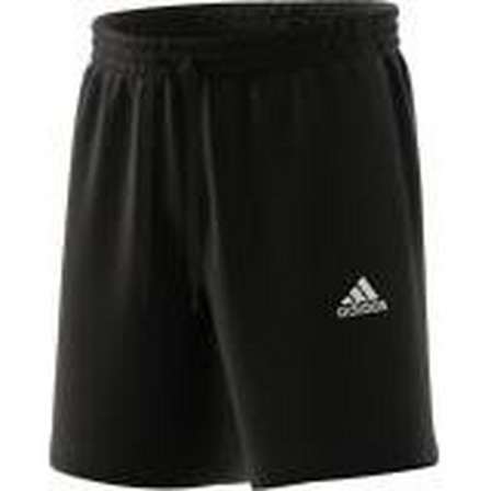 Men Essentials French Terry Small Logo Shorts, Black, A901_ONE, large image number 8