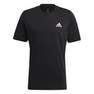Men Essentials Embroidered Small Logo T-Shirt, Black, A901_ONE, thumbnail image number 0