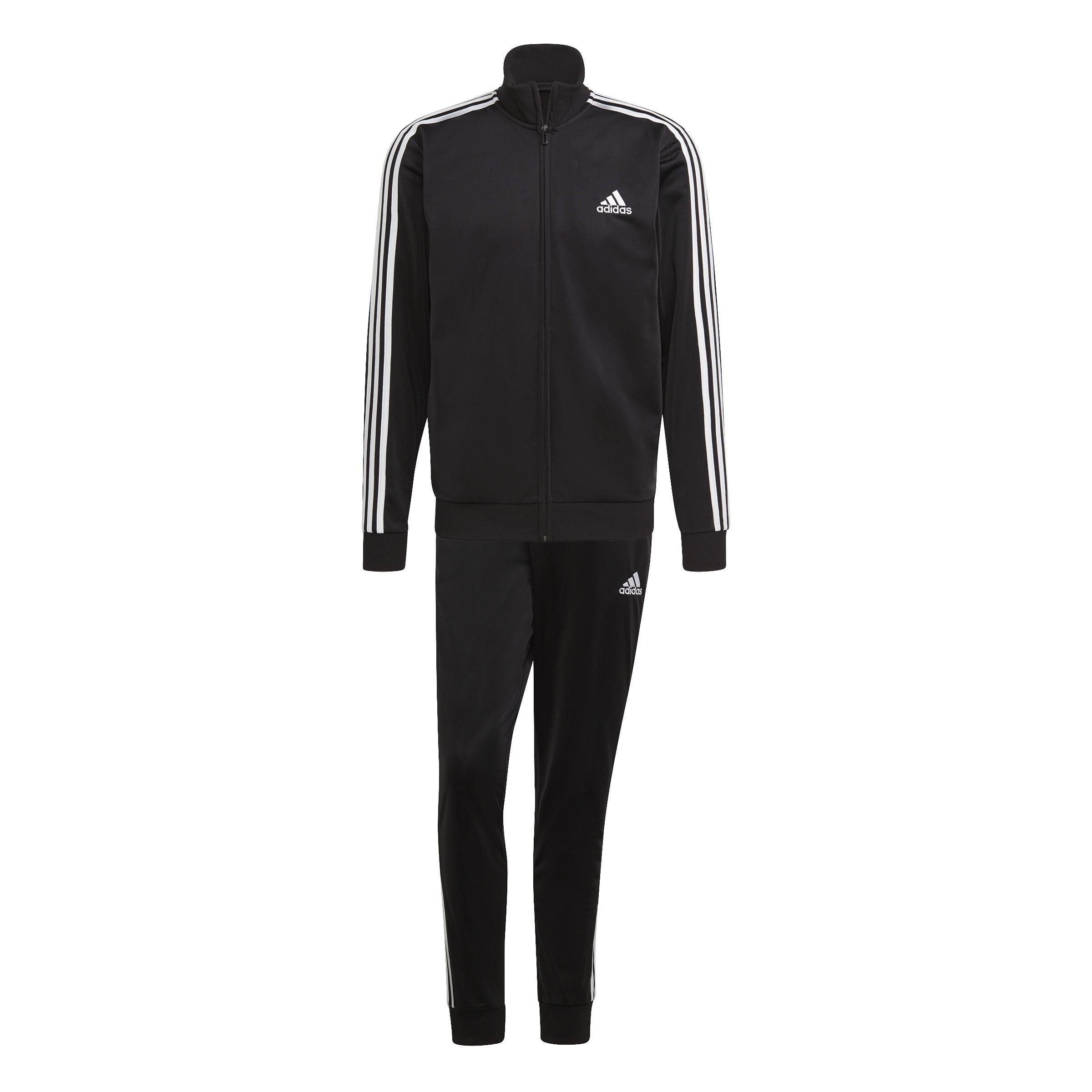 Primegreen Essentials 3-Stripes Track Suit, Black, A901_ONE, large image number 0