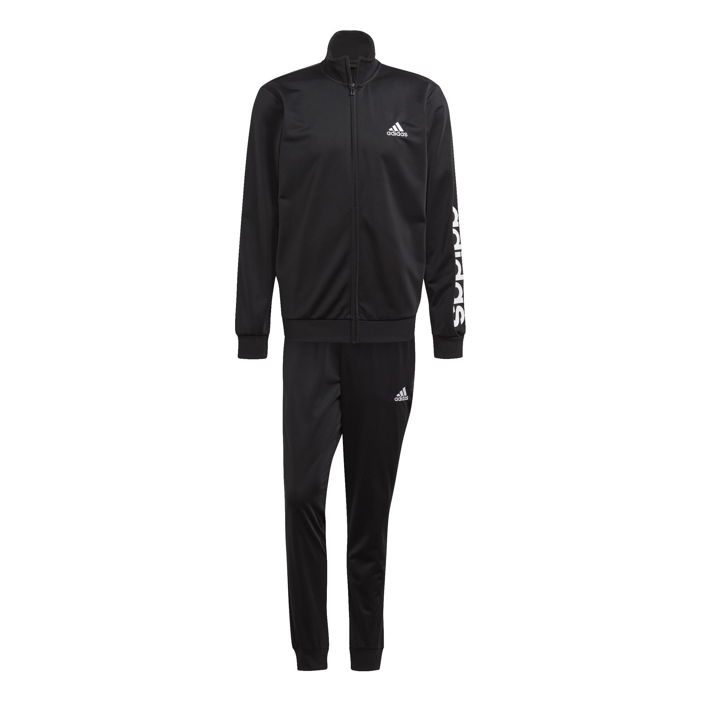Primegreen Essentials Linear Logo Tracksuit, Black, A901_ONE, large image number 0