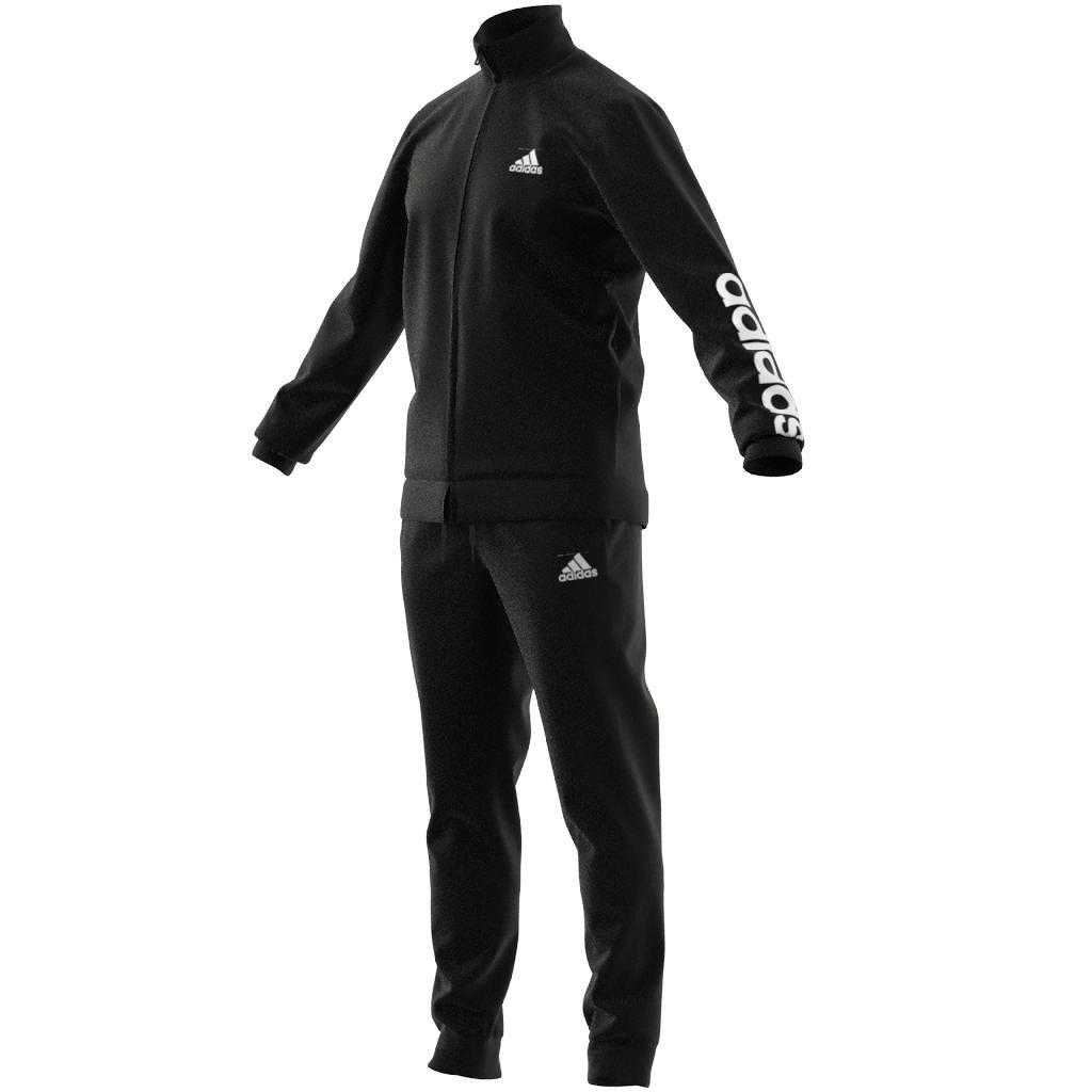 Primegreen Essentials Linear Logo Tracksuit, Black, A901_ONE, large image number 2