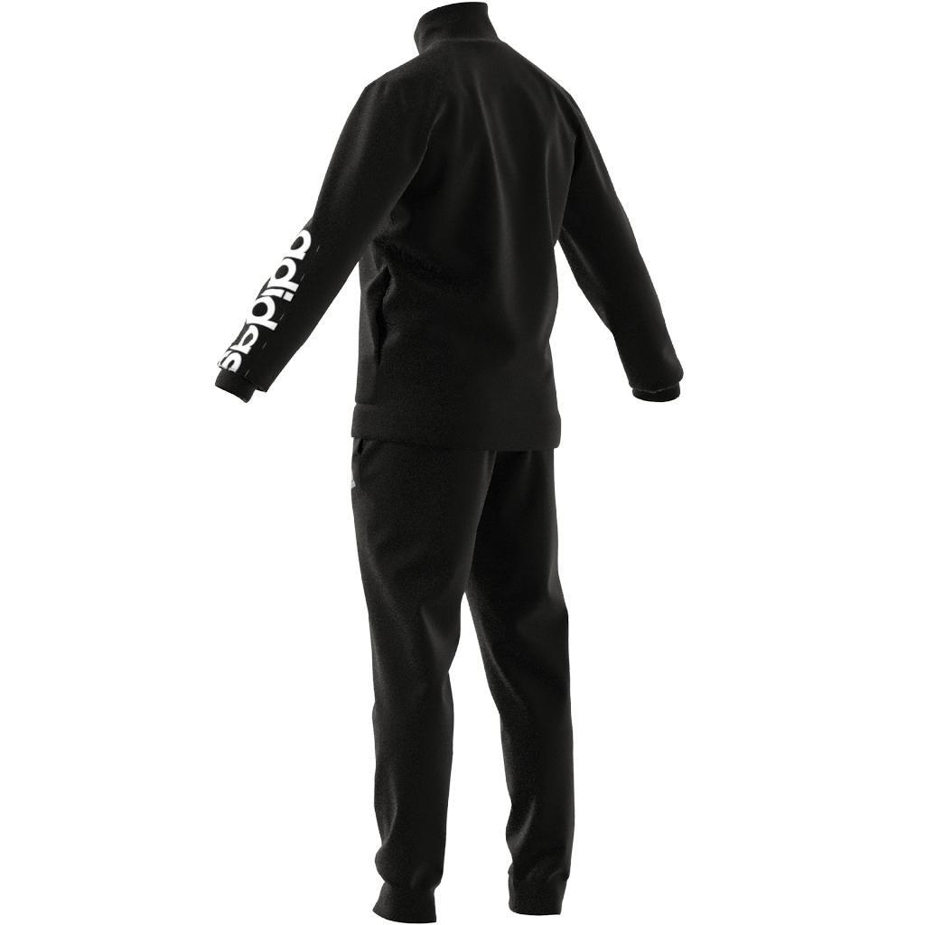 Primegreen Essentials Linear Logo Tracksuit, Black, A901_ONE, large image number 4